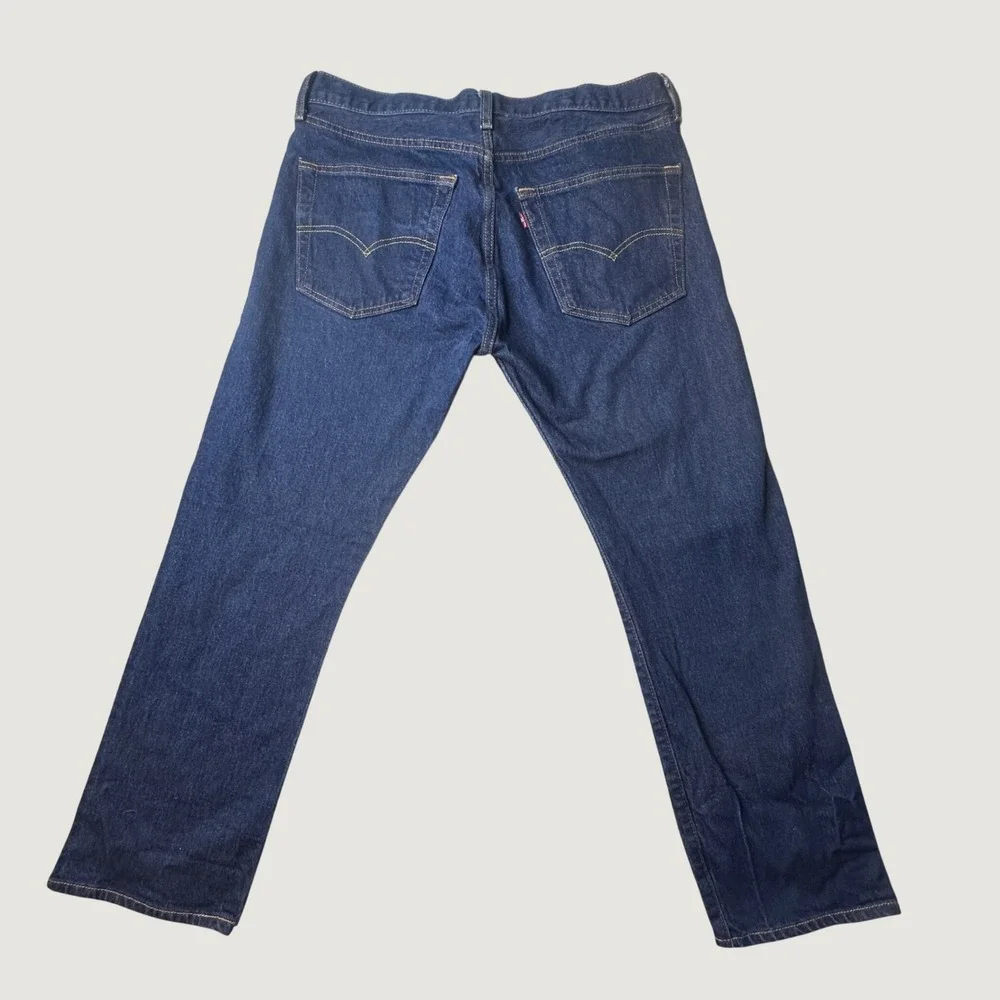 Levi's 501 Jeans Mens 36x29 (36x27) Blue Waterless Straight Leg Button Fly Denim